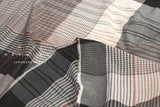 Japanese Fabric Shokunin Collection Yarn-Dyed Plaid - black, rust, grey - 50cm