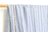 DEADSTOCK Japanese Fabric 100% Linen Stripes - A1 - 50cm