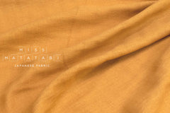 Japanese Fabric Solid Linen Blend Double Gauze - pumpkin - 50cm