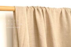 Japanese Fabric Solid Linen Blend Double Gauze - natural linen - 50cm