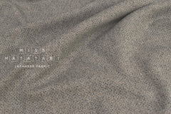 Japanese Fabric Yarn Dyed Woven Jacquard Dots - black, latte - 50cm