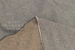 Japanese Fabric Yarn Dyed Woven Jacquard Dots - black, latte - 50cm