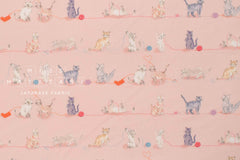 Japanese Fabric Yarn Stash Kitty - pink - 50cm