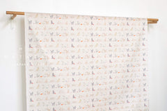 Japanese Fabric Yarn Stash Kitty - cream - 50cm