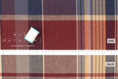Japanese Fabric Shokunin Collection Deadstock Yarn-Dyed Big Plaid - 1 - 50cm