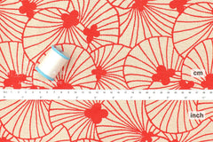 Japanese Fabric Lily Pad - red - 50cm