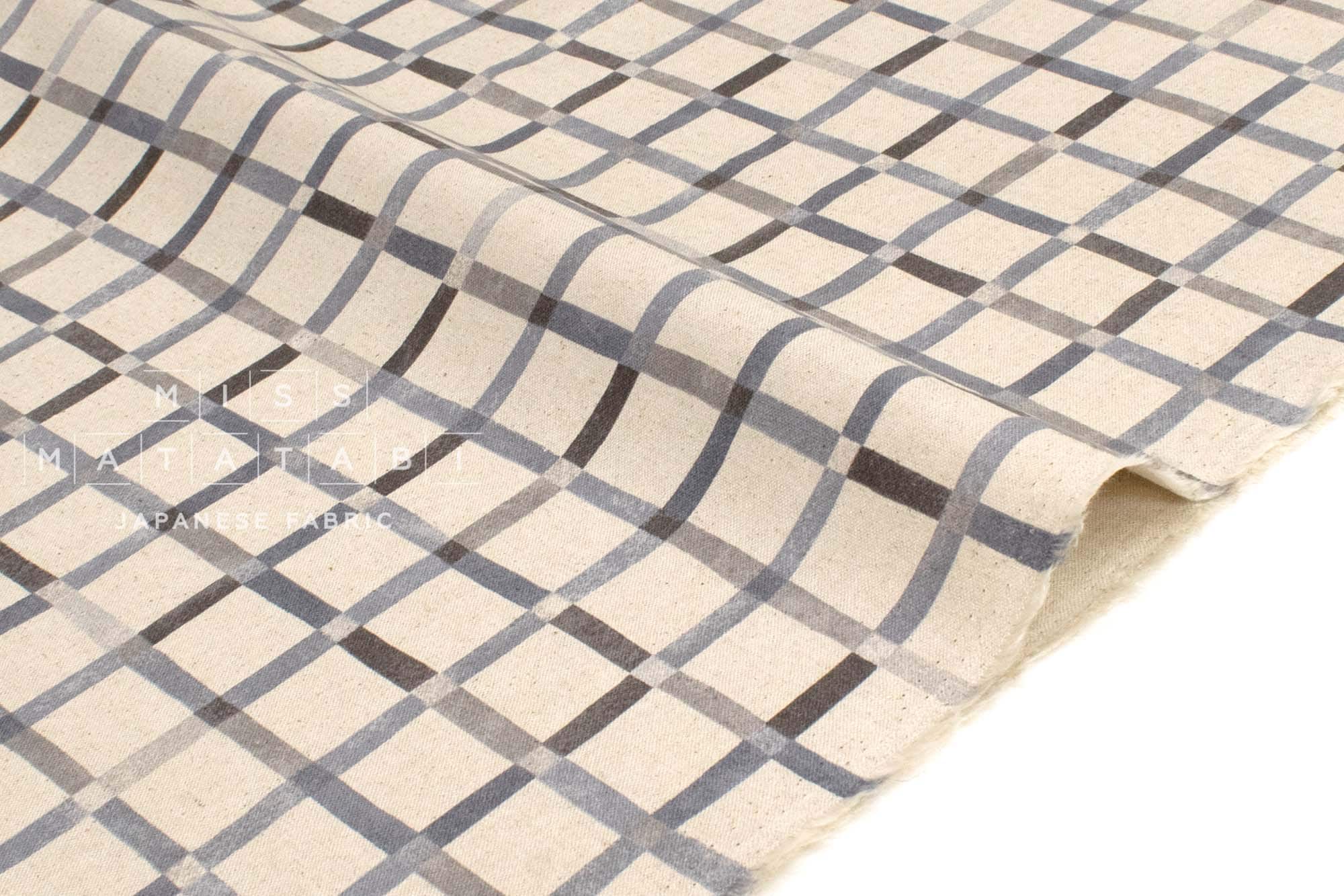 Japanese Fabric Le Bouquet Check - D - 50cm