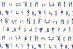 Japanese Fabric Everyday People - 50cm