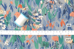 Japanese Fabric Charlie's Garden Linen Blend - D - 50cm