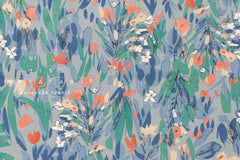 Japanese Fabric Charlie's Garden Linen Blend - D - 50cm