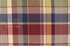 Japanese Fabric Shokunin Collection Deadstock Yarn-Dyed Big Plaid - 1 - 50cm