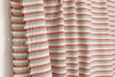 Japanese Fabric Shokunin Collection Deadstock Yarn-Dyed Slub Stripes - red - 50cm