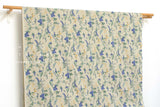 Japanese Fabric Corduroy Trailing Floral - A - 50cm