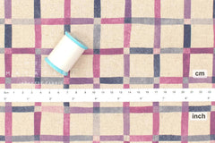 Japanese Fabric Le Bouquet Check - C - 50cm