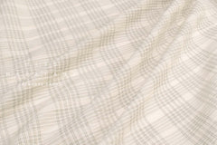 Japanese Fabric Shokunin Collection Yarn Dyed Sashiko Stitch - cream - 50cm