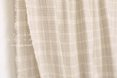 Japanese Fabric Shokunin Collection Yarn Dyed Sashiko Stitch - cream - 50cm