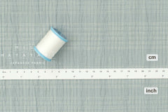 Japanese Fabric Shokunin Collection Yarn Dyed Sashiko Stitch - grey blue - 50cm