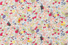 Japanese Fabric Fruit Garden Cat - blue - 50cm