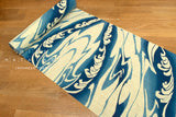 Shokunin Collection Hand-printed Chusen Japanese Yukata Fabric - shiranami - 50cm