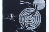 Shokunin Collection Roketsu Hand-printed Japanese Yukata Fabric - Uzumaki Tombo - dark navy - 50cm