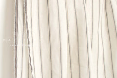 DEADSTOCK Japanese Fabric 100% Linen Stripes - 1 - 50cm