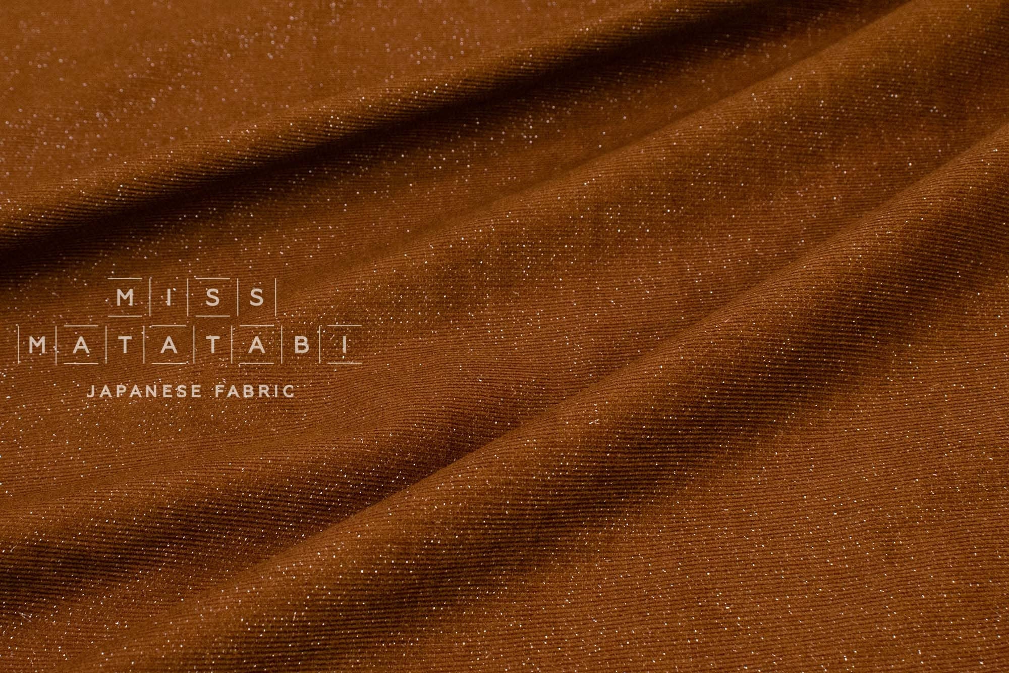 Japanese Fabric Corduroy Glitter Solid - C - 50cm