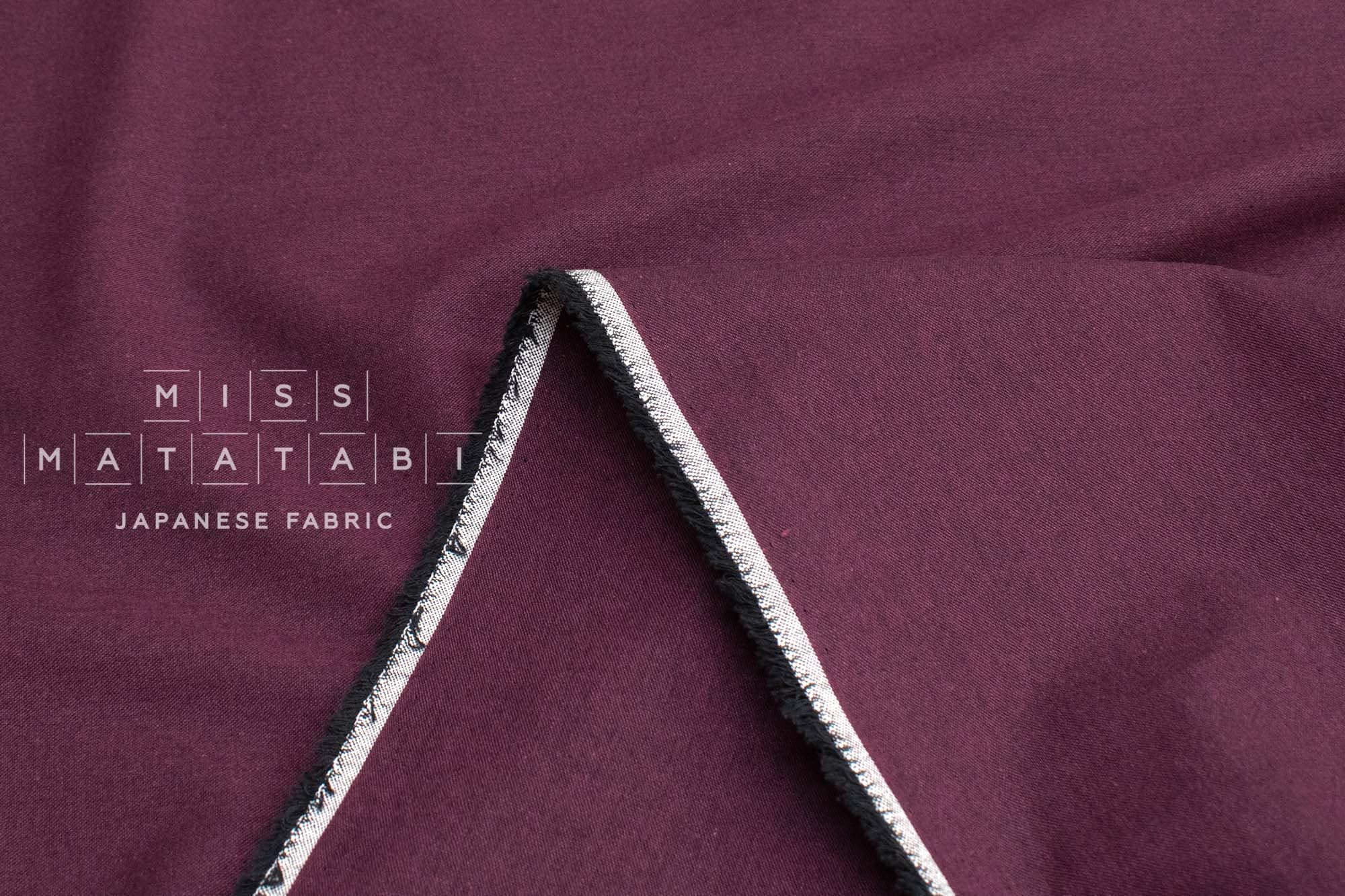 Japanese Fabric Yarn-Dyed Mikawa Momen Solids - L - 50cm