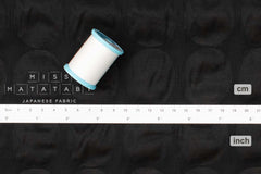 Japanese Fabric Spots Seersucker Lawn - black - 50cm