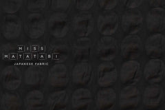 Japanese Fabric Spots Seersucker Lawn - black - 50cm