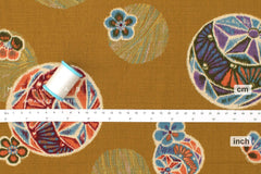 Japanese Fabric Meisen Temari Monyo - G - 50cm