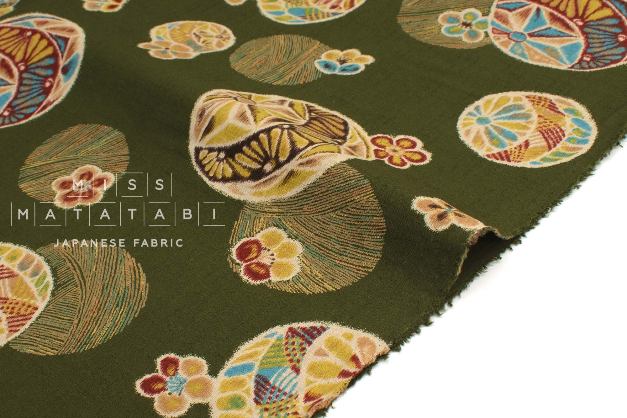 Japanese Fabric Meisen Temari Monyo - H - 50cm