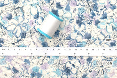 Japanese Fabric Cotton Ripple Serena Floral - C - 50cm