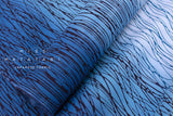 Shokunin Collection Hand-printed Chusen Japanese Yukata Fabric - motsuresuji - blue - 50cm