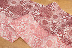 Shokunin Collection Hand-printed Chusen Japanese Yukata Fabric - kikukarasa - pink - 50cm