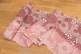 Shokunin Collection Hand-printed Chusen Japanese Yukata Fabric - kikukarasa - pink - 50cm