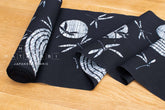 Shokunin Collection Roketsu Hand-printed Japanese Yukata Fabric - Uzumaki Tombo - dark navy - 50cm