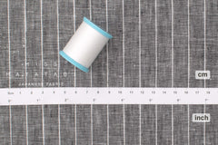 DEADSTOCK Japanese Fabric 100% Linen Stripes - 9002 - 50cm