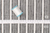 DEADSTOCK Japanese Fabric 100% Linen Stripes - 9003 - 50cm