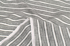 DEADSTOCK Japanese Fabric 100% Linen Stripes - 9003 - 50cm