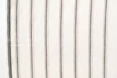 DEADSTOCK Japanese Fabric 100% Linen Stripes - 1 - 50cm