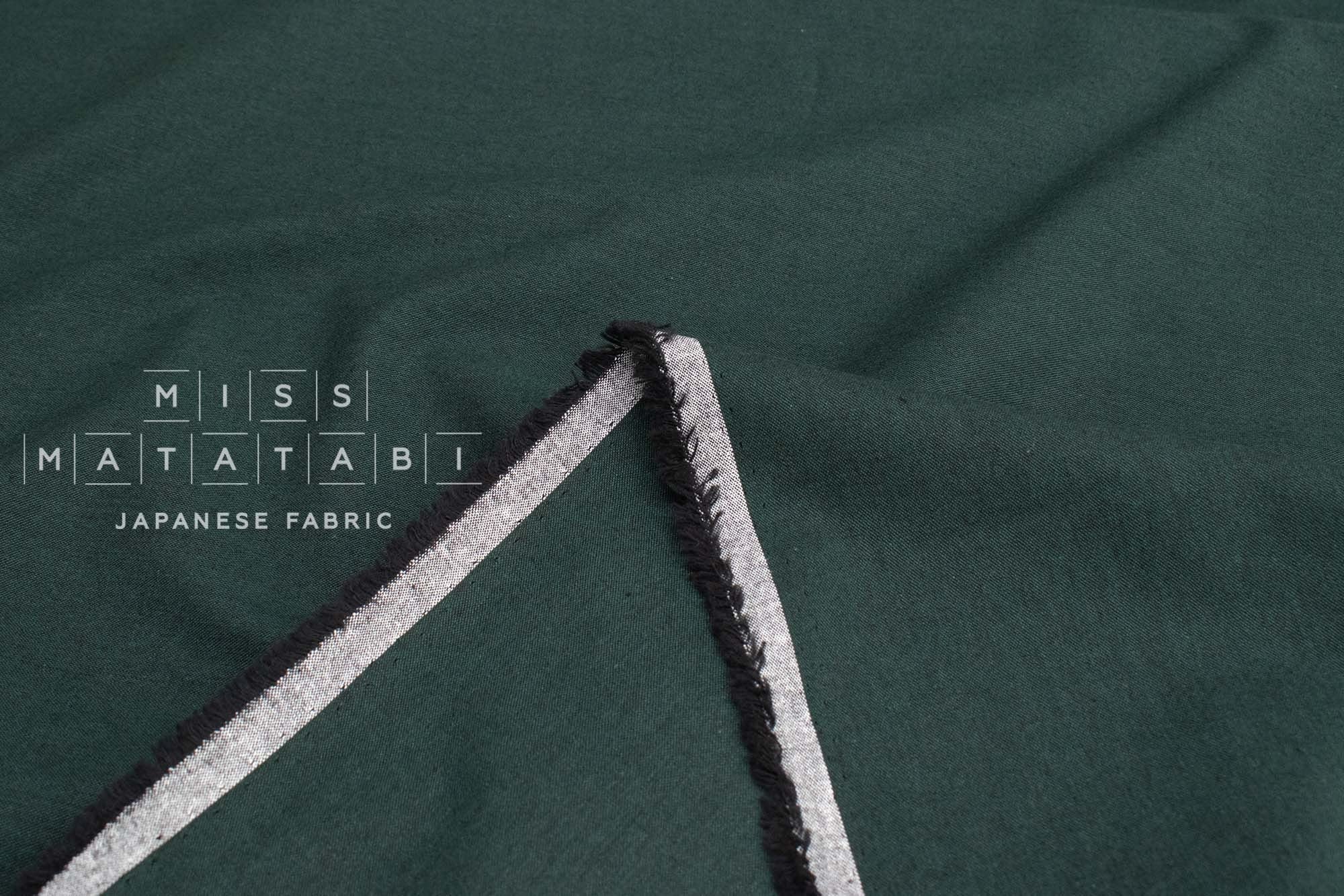 Japanese Fabric Yarn-Dyed Mikawa Momen Solids - K - 50cm