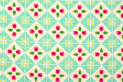 Japanese Fabric Cheery Tiles - green - 50cm