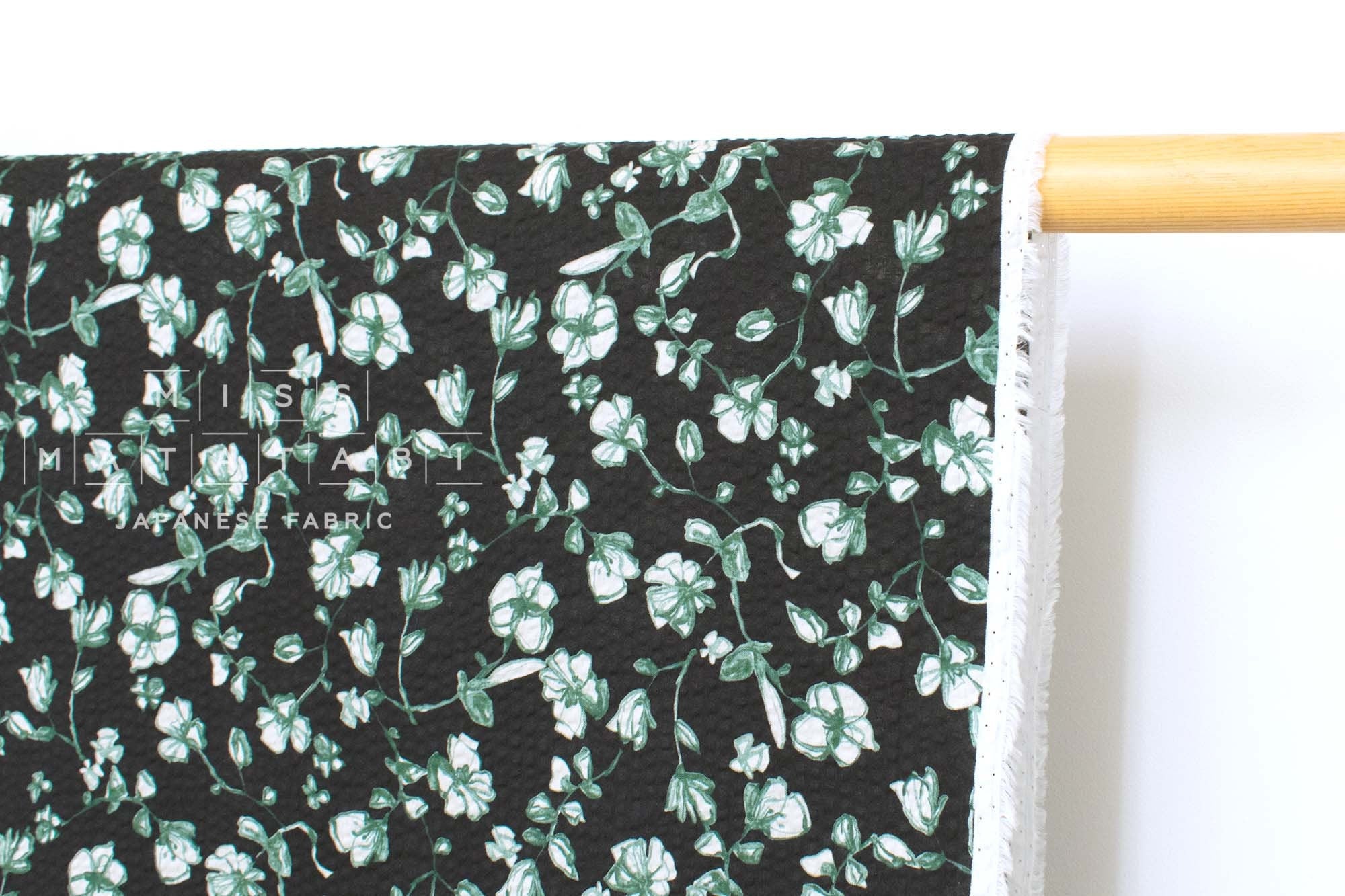 Japanese Fabric Cotton Ripple Clover Field - E - 50cm