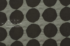Japanese Fabric Spots Ripple Lawn - grey - 50cm