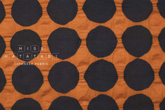 Japanese Fabric Spots Ripple Lawn - orange - 50cm