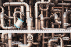 Japanese Fabric It's All Pipes - 50cm