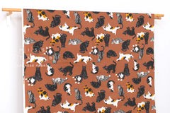 Japanese Fabric Neko Cats - F - 50cm