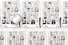 Japanese Fabric Famous Faces - A - 50cm