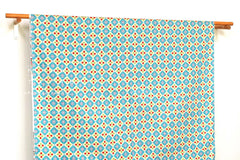 Japanese Fabric Cheery Tiles - blue - 50cm