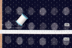 Shokunin Collection Kurume Kasuri Sun-dried Indigo Fabric - 2 - 50cm